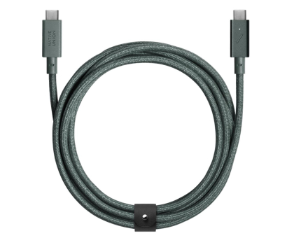 Kabel USB Native Union Belt Cable Pro 240W USB-C - USB-C 2,4m slate green